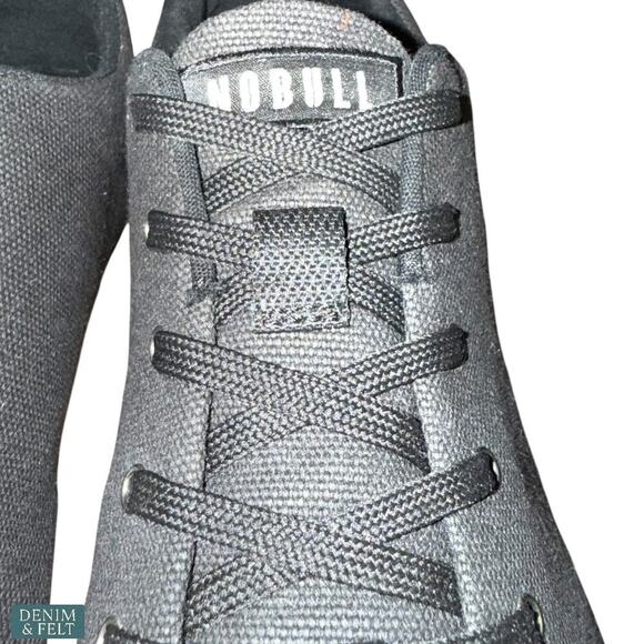 NOBULL Men’s Black Gum Canvas Trainer Shoes/Sneakers Size 13.5 US - Picture 9 of 16